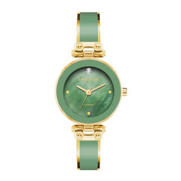 Anne Klein Women's Genuine Diamond Dial Bangle Watch - Image 3